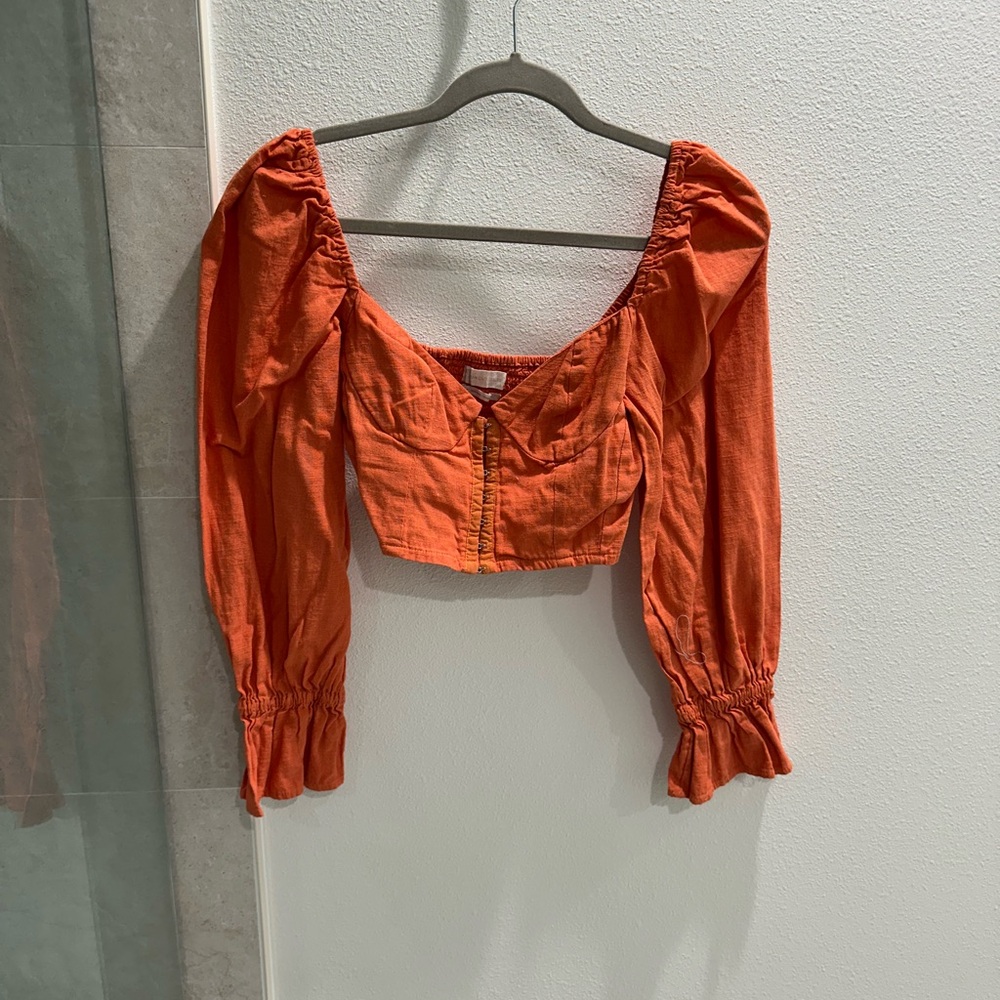 Urban outfitters corset style crop top